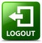 Logout green square button