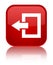 Logout icon special red square button