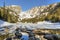 Logs and Boulders on Thawing Dream Lake