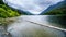 Logs floating in Duffy Lake