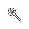 Lollipop outline icon