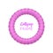 Lollipop round violet frame