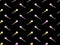 Lollipop seamless pattern on black background. Pixel style