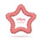 Lollipop star red frame