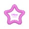 Lollipop star violet frame