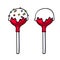 Lollipops cake pops set vector illustration.