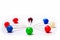 Lollipops Colorful Laying Circle white background