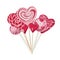 Lollipops set. Cakes and sweets, decorative objects for Mother s Day, Valentine s Day, Women s Day and valentines. Cartoon style,
