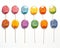 The lollipops were created using tools.