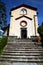 Lombardy in the crugnola old church closed brick tower