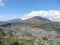 Lombok pergasingan Senaru  sembalun fields  hike on a sunny day view on mount Rinjani