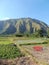 Lombok pergasingan Senaru  sembalun fields  hike on a sunny day view on mount Rinjani