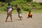 lombok, sembalun, Indonesia, 06 march 2022, several children are playing a traditional game called engklek