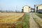 Lomellina Countryside, wintertime. Color image