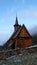 Lomen stave church at Sildrefjord in Norway