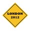 London 2012 road sign