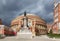 London - The Albert hall and The Memorial to the Great Exhibition by John Durham from year 1851