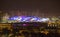 London arena with lights, London night life concept