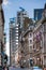 LONDON, Bank of England street and Lloyds bank building view. City of London