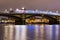 London Battersea Bridge Thames River at night