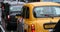 London Black Cabs Waiting At A Taxi Rank