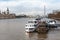 London, boats on Thames river