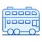 London bus flat icon. Double decker bus blue icons in trendy flat style. Travel gradient style design, designed for web