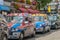 London Cabs waiting at the traffic light