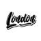 London capital of England. Lettering phrase on white background. Design element for poster, banner, t shirt, emblem. Vector