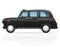 London car taxi vector illustration