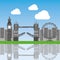 London city with famous buildings tourism england landmarks