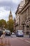 London city street scene with Taxicabs on Great George Street