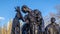 LONDON - DEC 9 : The Burghers of Calais Statue in Victoria Tower