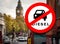 London Diesel driving ban - Diesel car Prohibition sign