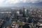 London docklands skyline view from above