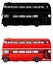 London double decker red bus, vector illustration