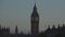 London Downtown with Westminster Palace Image and Big Ben Clock in Night