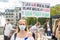 LONDON/ENGLAND- 12 September 2020: Protester at the NHS protest for pay justice during the Coronavirus pandemic