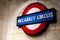 London, England-14 October, 2018: Piccadilly Circus Sign decorate on the wall in the Lego Store at Leicester Square