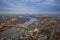 London, England - Aerial Skyline view of London