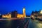 LONDON, ENGLAND - AUGUST 18, 2016: London Big Ben and Westminster Bridge with Palace of Westminster. Blurry people because of Long