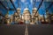 London, England - Beautiful St.Paul`s Cathedral reflected in glass windows in the morning sunlight