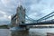 LONDON, ENGLAND - JUNE 15 2016: Tower Bridge in London in the late afternoon, England