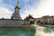 London, England - March 08, 2012: The fountain monument in front of Buckingham Palace, London