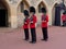 LONDON , ENGLAND- OCTOBER, 4 2017 changing of the queen`s guard at windsor castle