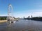 London Eye and Big Ben from Charing Cross Bridge over The Thames