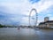 London Eye is a revolving observation wheel, or Ferris wheel, in London, on the South Bank of the River Thames