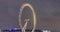 London Eye with a striking dynamic display,custom-designed for Lumiere London 2018,called Eye Love London.Time lapse video,4k,4096