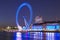 London Eye from Westminster bridge at night