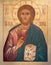 LONDON, GREAT BRITAIN, 2017: The icon Jesus Christ the Teacher in church St. Andrew Holborn made in Fraternity of Jesus